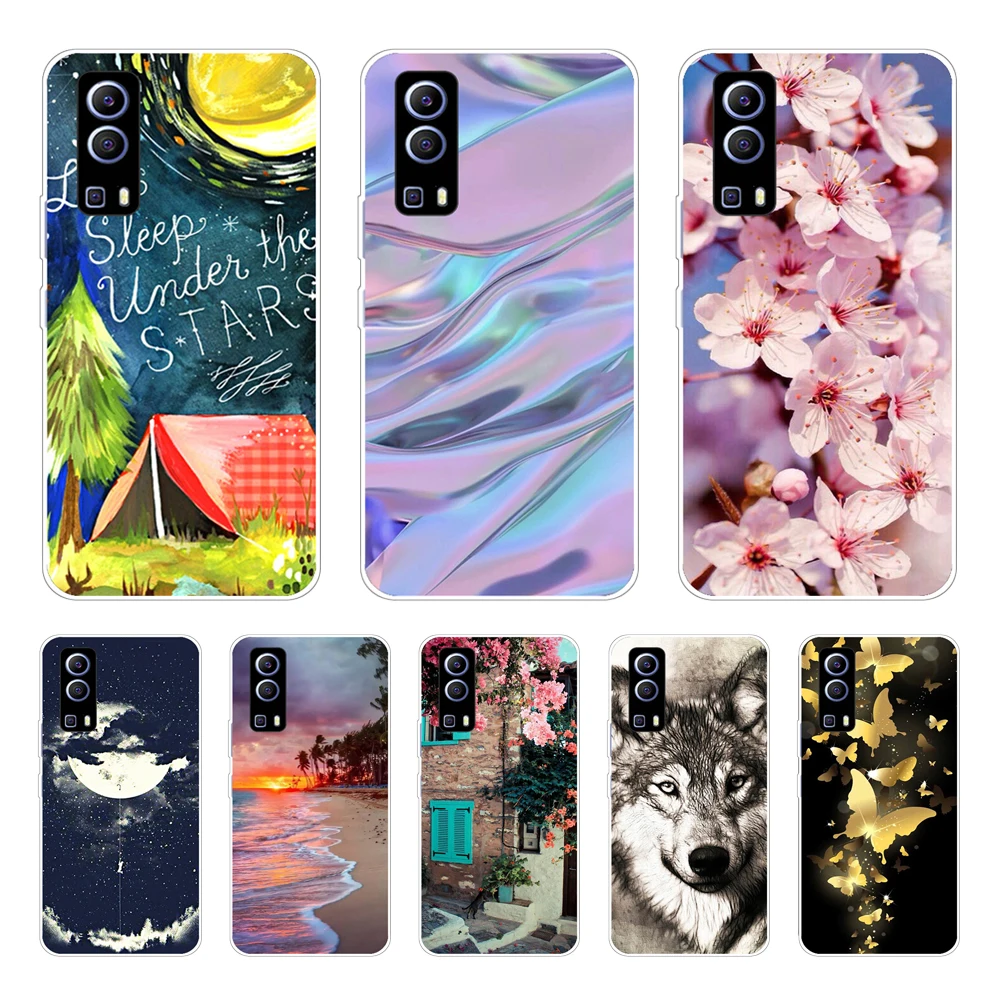 Per Coque Vivo Y72 5G Custodia Cover Posteriore In Silicone Custodia Per Telefono Per Vivo Y72 5G Custodie Paraurti Morbido Funda Per Vivo Y 72 5G 6.5