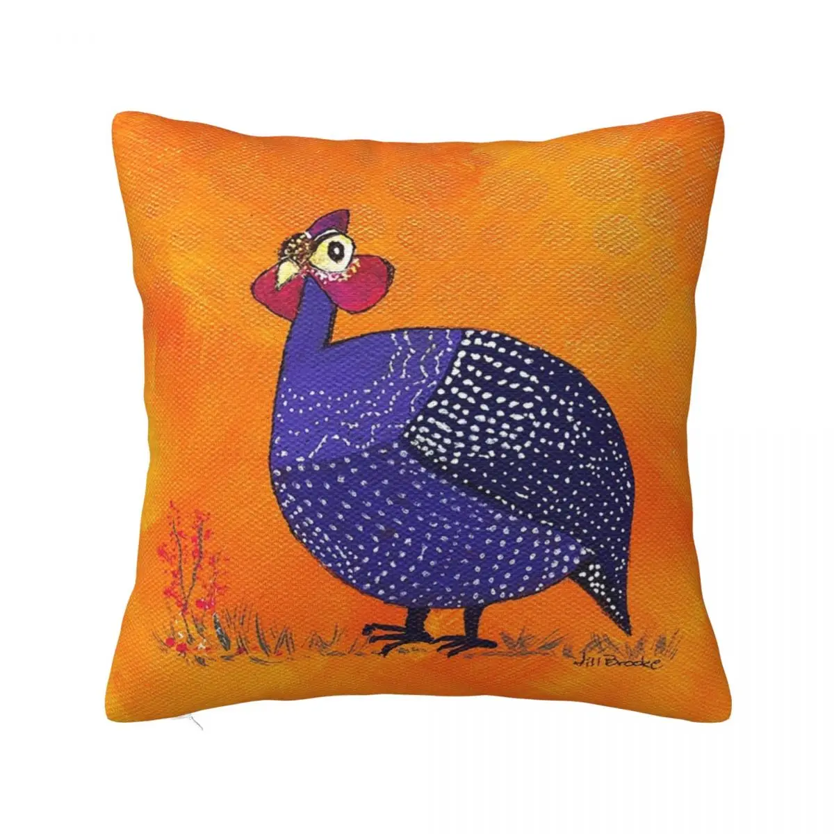 

Gussie the Guinea Fowl Throw Pillow Pillow Case Christmas Pillows Aesthetic