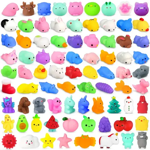 50-5PCS Mochi Squishies Kawaii Anima Squishy Toys For  Antistress Ball Squeeze Party Favors Stress Relief Toys For Birthday - Image 5
