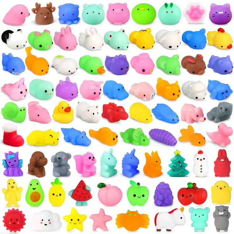 50-5PCS Mochi Squishies Kawaii Anima Squishy Toys For  Antistress Ball Squeeze Party Favors Stress Relief Toys For Birthday - Image 5