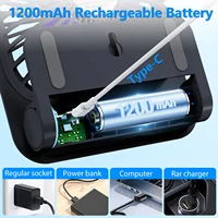 Eary Portable Magnetic Fan With 1200mAh Battery Usb Rechargeable 180 Adjustable 4 Speed Wind Personal Ultra-thin Air Cooling Fan 4
