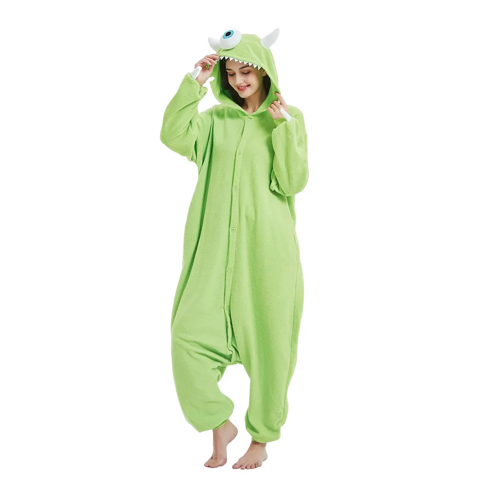 

Monster Mike Cosplay Kigurumi Adults Onesies Women Pajamas Fleece Costume Jumpsuit