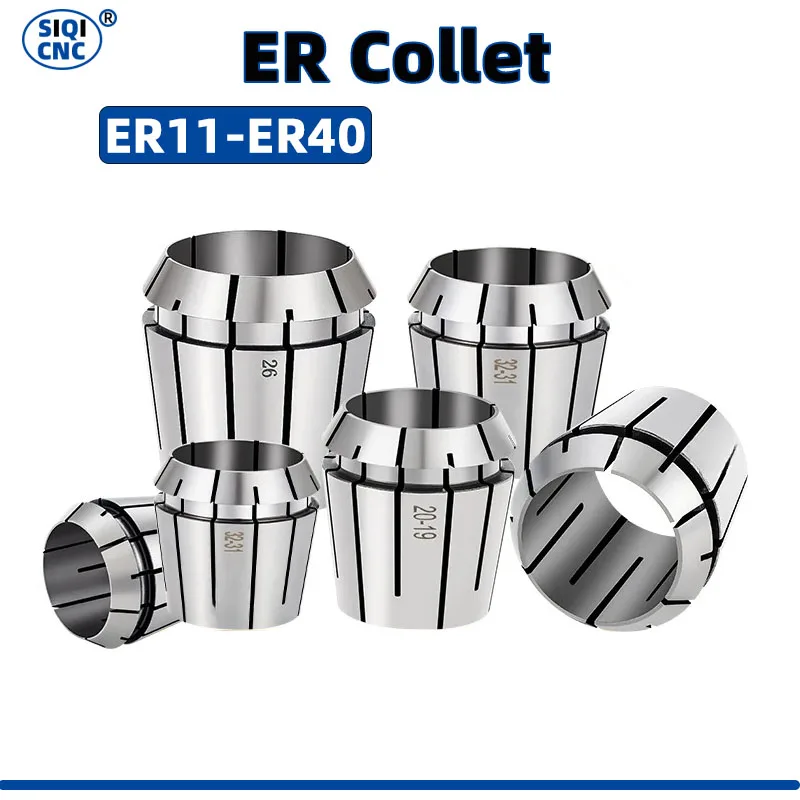 SIQI ER11 ER16 ER20 ER25 ER32 ER40 Collet Clamping เครื่องมือเจาะ Chuck Milling Cutter Holder Bracket 1