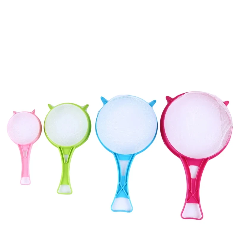 جديد 4 قطعة البلاستيك  شبكي مصفاة حليب الصويا غربال منخل دقيق مع مقبض عصير و فلتر شاي أداة المطبخ