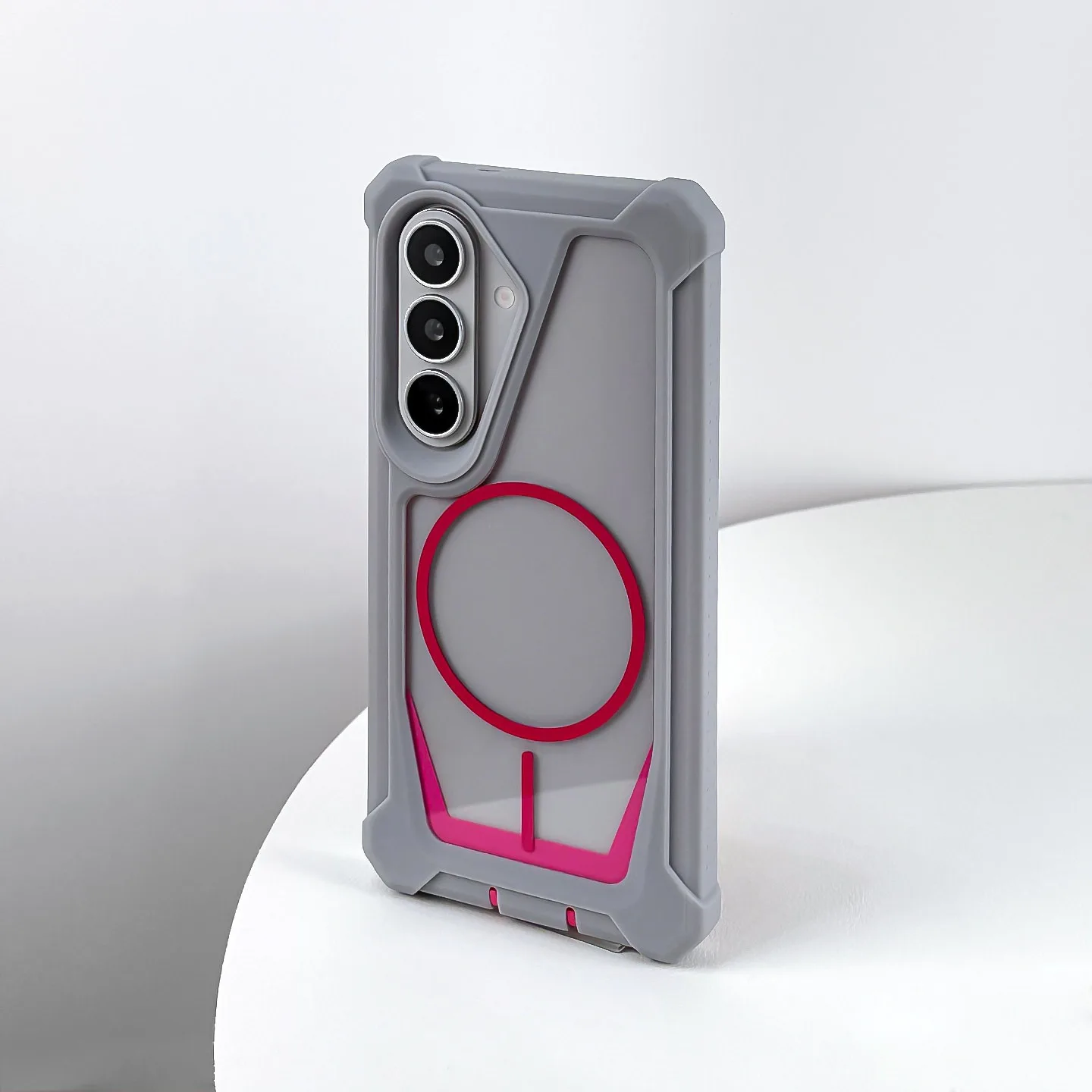 Luxury Four Corner Anti-Knock Armor Transparent Phone Case with MagSafe Compatibility