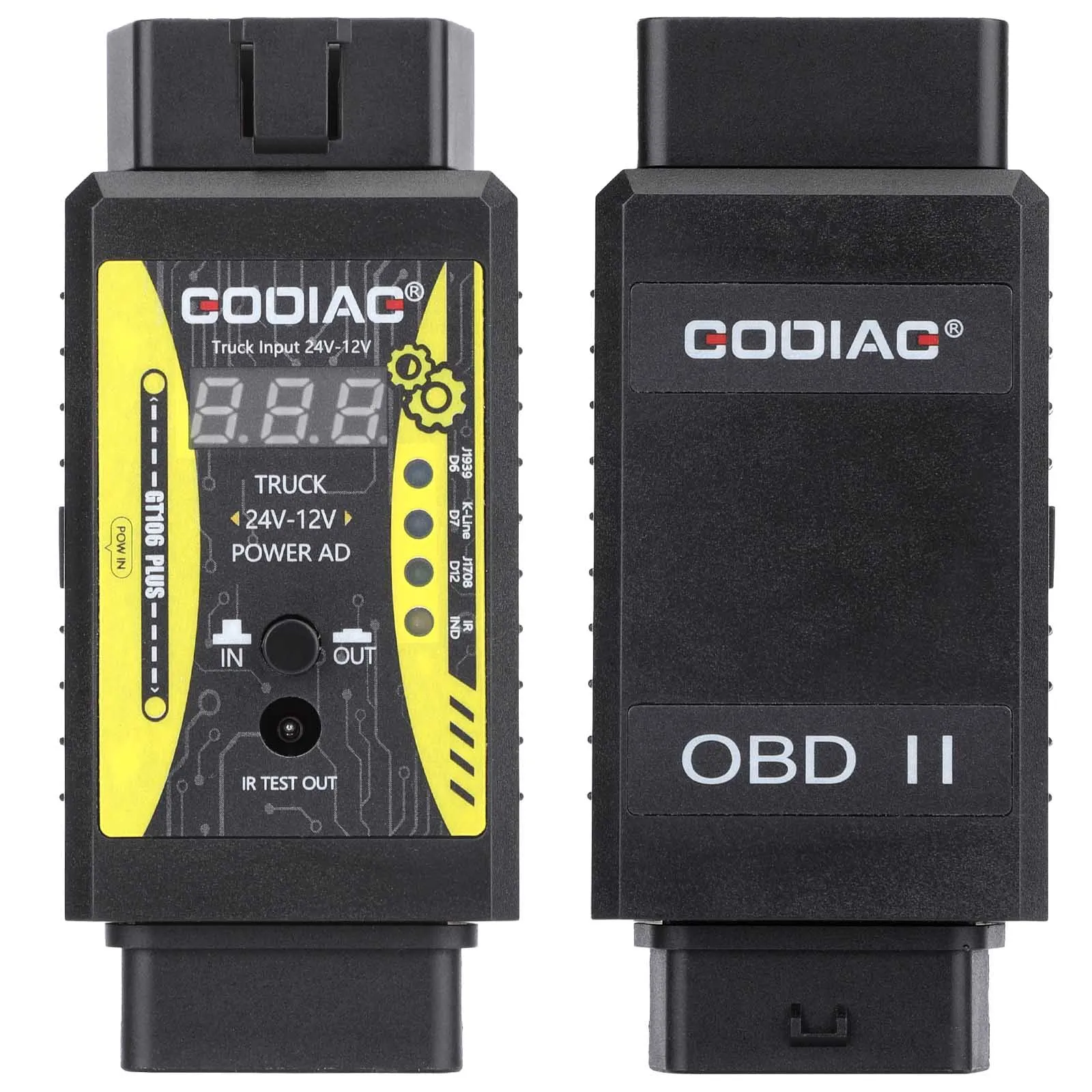 GODIAG GT106 PLUS 24V zu 12V Schwerlast-LKW-Adapter für X431 easydiag/ Golo/ IDIAG/ ThinkCar/ ICarScan/ Diagun/ DBScar II – Detail 1