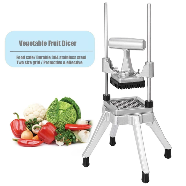 Heavy Duty Vegetable Chopper Cutter Commercial Vegetable Dicer 3 Grid  Blades top