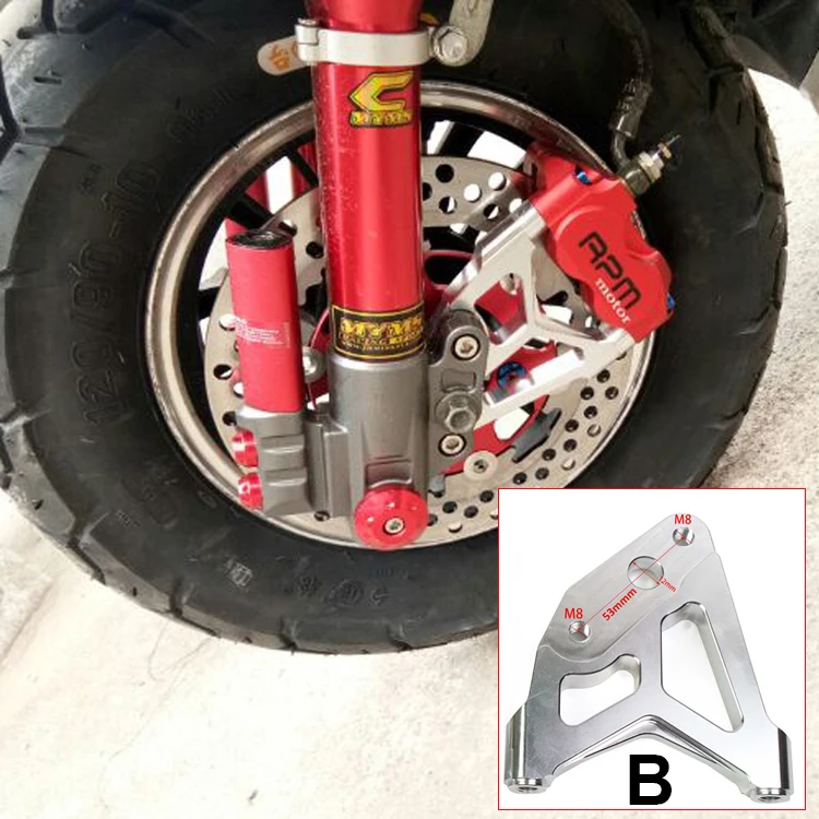 Motorcycle Brake Caliper 82mm Bracket Adapter Radial Mounting Caliper Bracket Holder For Yamaha Scooter Rsz Jog Force Rpm Adelin ADL1