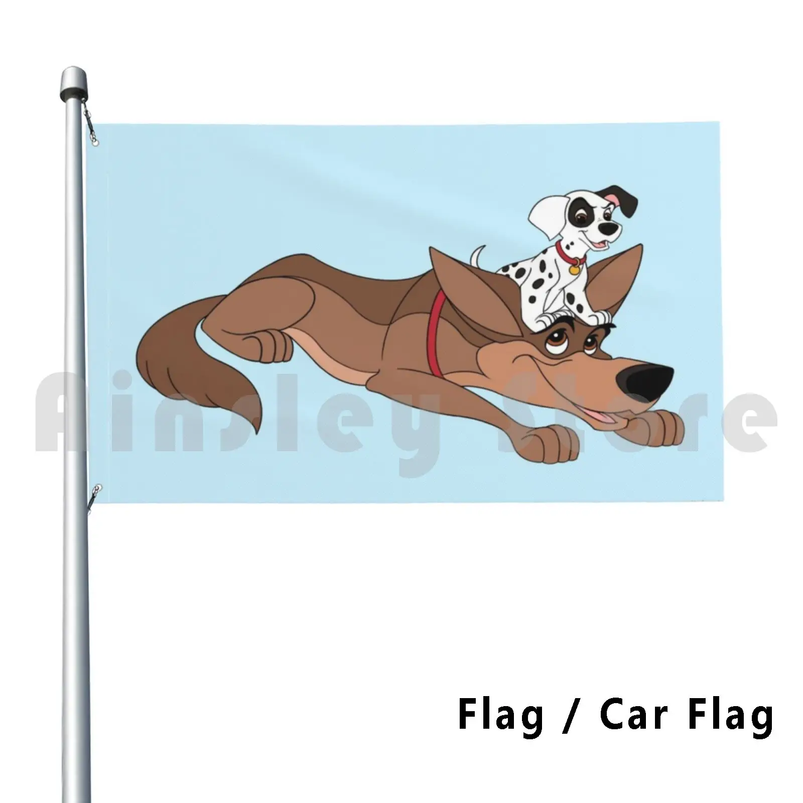 Flag Car Flag Puppy Pals 1510 Dog Puppy Dalmata Pastore Tedesco Cuccioli Cani