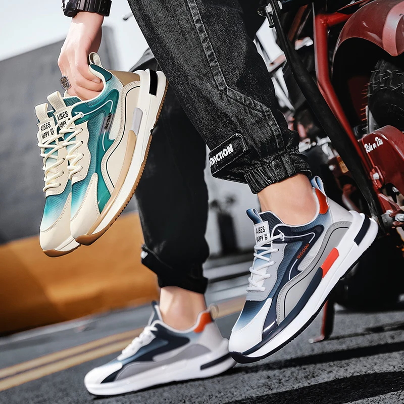 Men's Sports Shoes Free Shipping Original Male Casual Sneakers Summer Breathable Fitness Trainers Man Outdoor Running Shoes New