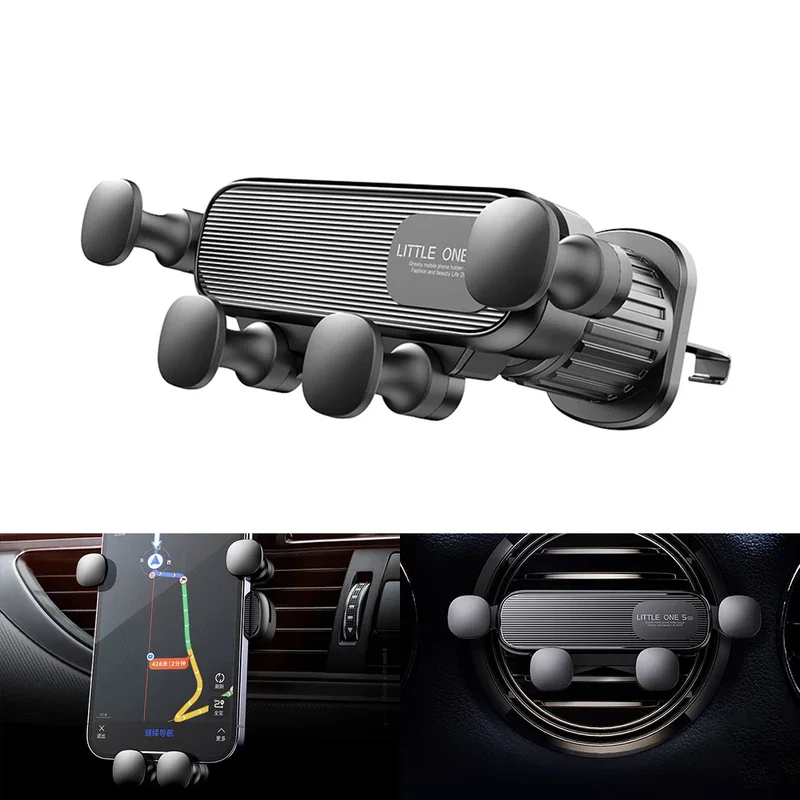 Phone Holder Gravity Car Air Vent Clip Mount Mobile Cell Phone Stand In Car GPS Support For IPhone 13 12 Pro Xiaomi Samsung