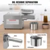 VEVOR Electric Oil Press Machine, 700W Stainless Steel Oil Extractor Machine, 140℃ Constant Temperature, Hot Press Oil Expeller 4