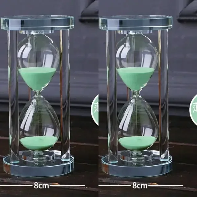 15-60 Minutes Hourglass Sand Timer Kitchen School Modern Crystal Hour Glass Sandglass Sand Clock Tea Timers Home Decoration Gift