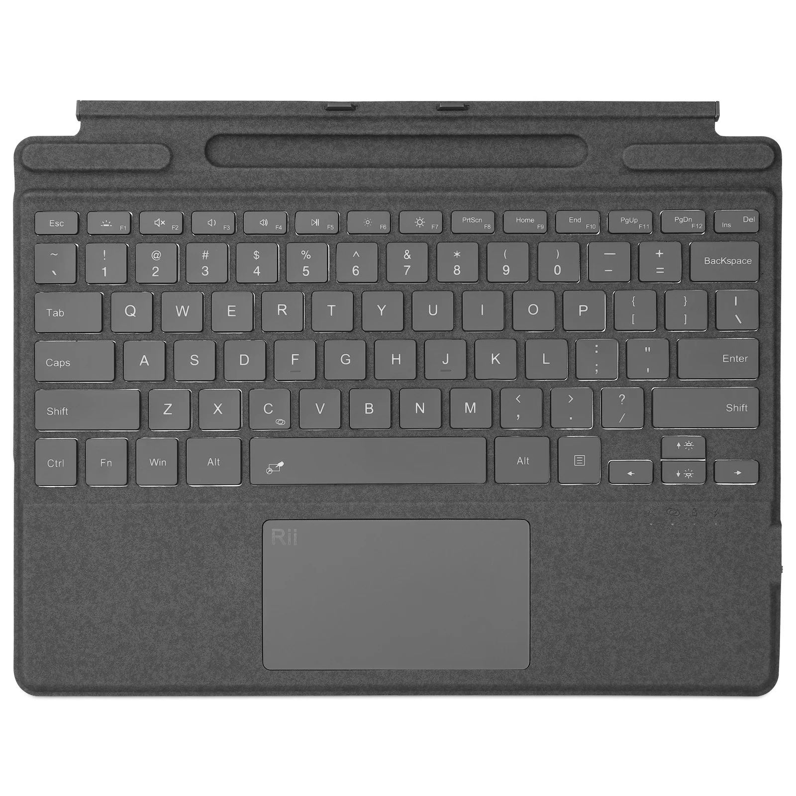 Rii-backlit Teclado para Superfície Pro Recarregável Bluetooth 5.0 Tampa do Teclado para Superfície Pro x - Imagem 3