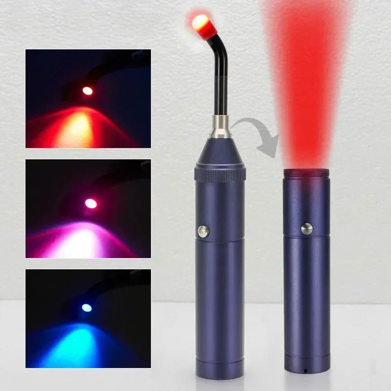 Red Light Therapy Device Infrared Light Therapy Wand Cold Sore Canker Sore Treatment for Mouth Nose Ear Knee Feet Hands Ankle