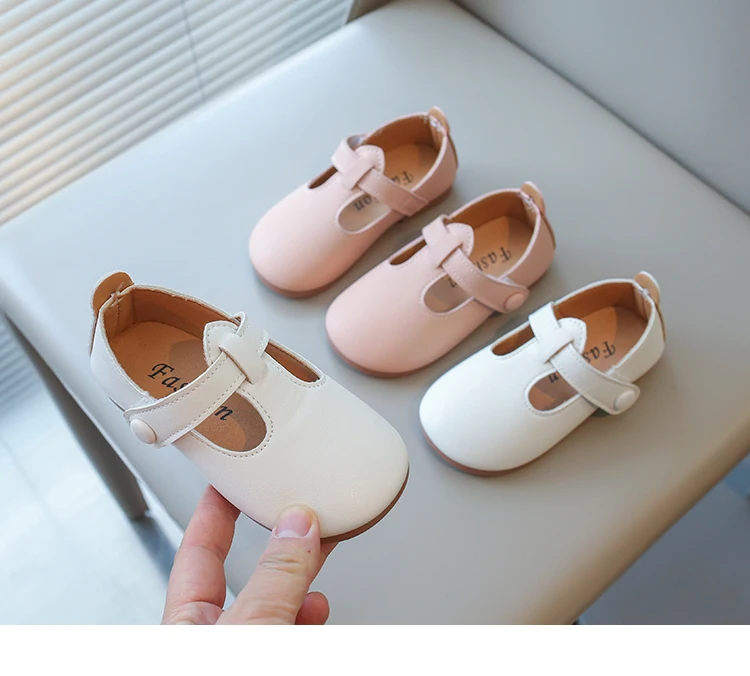 Description Picture 4 of itemToddlers Girls Leather Shoes Princess Sweet Simple Classic Kids Leather Flats for Medium Girl Children Dress Shoes for Wedding