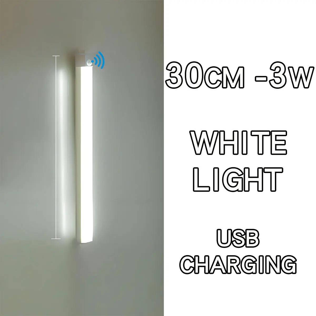 Wireless USB Rechargeable LED Motion Sensor Night Light
