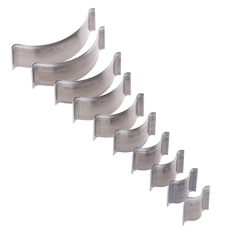 하프 라운드 커터 펀치 가죽 공예 도구, 벨트 지갑 코너 모양 펀칭용 수제 공예 도구, 19mm-72mm, 10 개