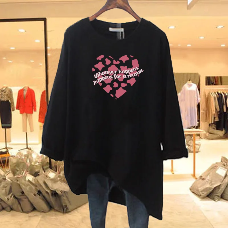 Autumn Winter Long Sleeve Cotton Nursing T-shirt Fashion Print Maternal Woman Breastfeeding Clothes Lactation Top Tees Pregnancy 2