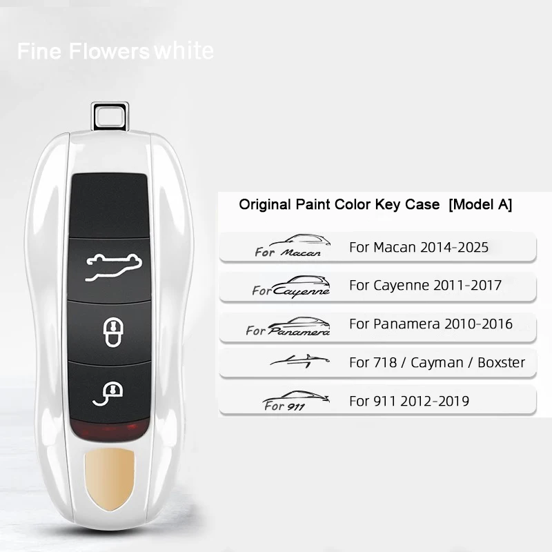 Für Porsche Panamera Spyder Carrera Macan Boxster Cayman Cayenne 911 970 981 991 Smart Remote Key Case Fob Abdeckungen Tasche Schlüssel Shell – Detail 12