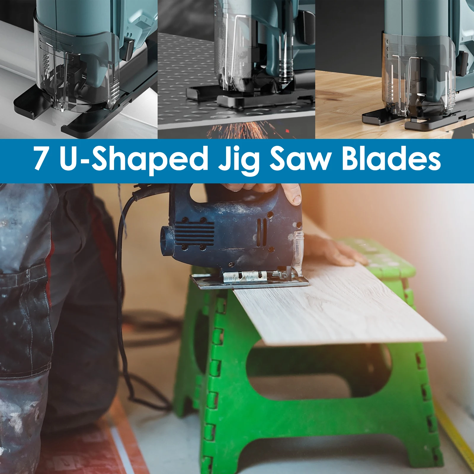 Jig Saw Blade Set 24/34Pcs Carbon Steel Assorted Jigsaw Blades for Wood Plastic Metal Cutting Blades Fast Cut Woodworking Tool jig saw blades