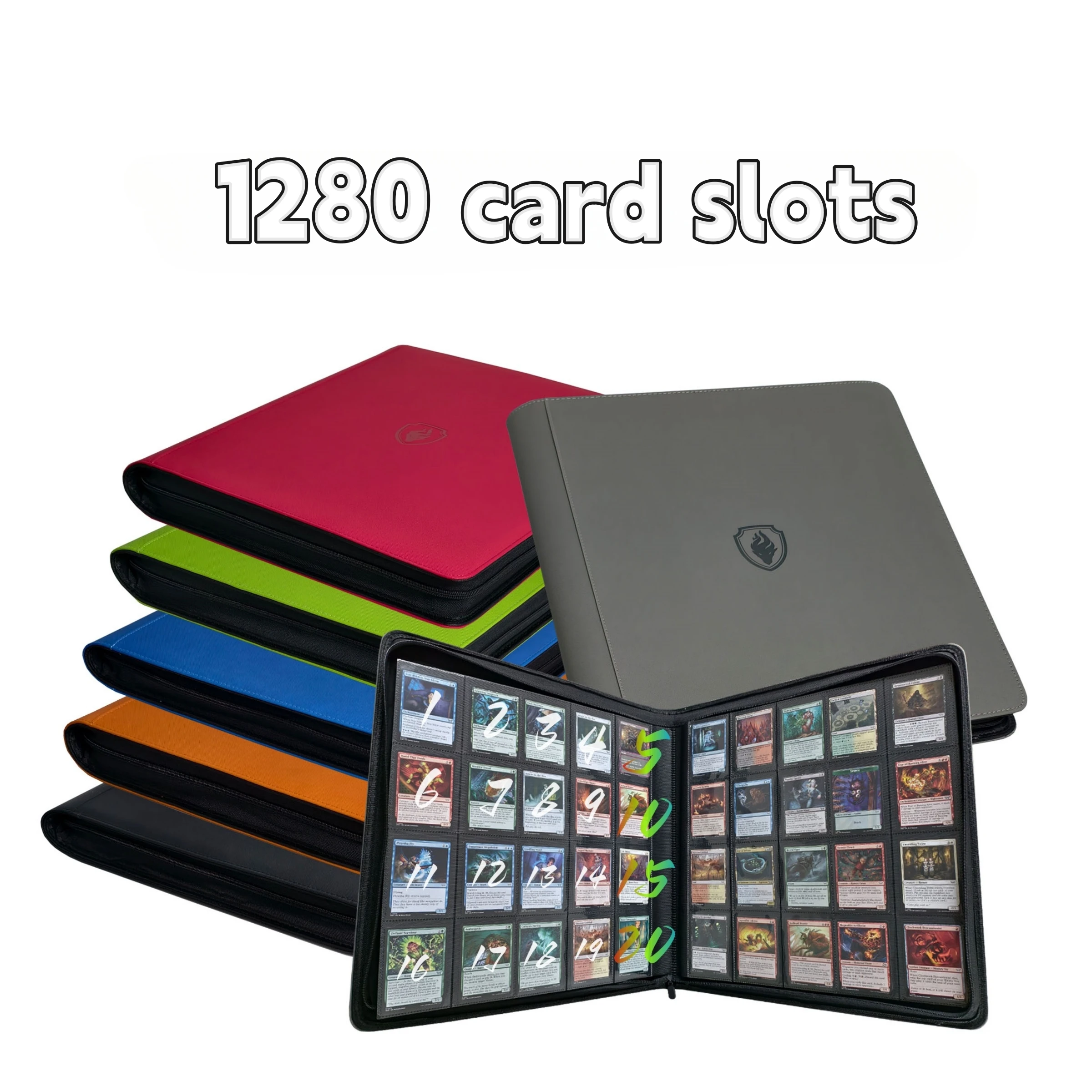1280 verzamelalbum voor kaartenmappen - 20 pagina's met vakken compatibel met Pokemon, Sport, Yugioh, MTG en andere TCG - ruilkaartenhoes met zijvakken (rood 1280 verzamelalbum voor kaartenmappen - 20 pagina's met vakken compatibel met Pokemon, Sport, Yugioh, MTG en andere TCG - ruilkaartenhoes met zijvakken (rood