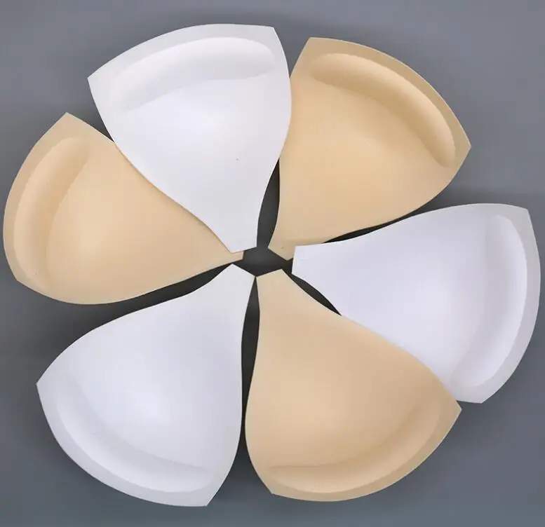 

25pairs Wholesale Deep V Large Size White Skin Triangle Chest Pad Party Wedding Bikini Swimsuit Wedding Dress Bra Chest Pad