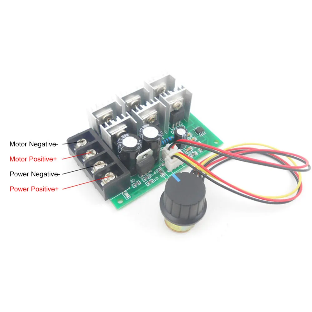 DC 9-55V 40A 2000W PWM DC Motor Speed Regulator High Power Linear Speed Control 9V 12V 24V 36V 48V dc motor speed controller,electric motor speed controller,motor speed controller
