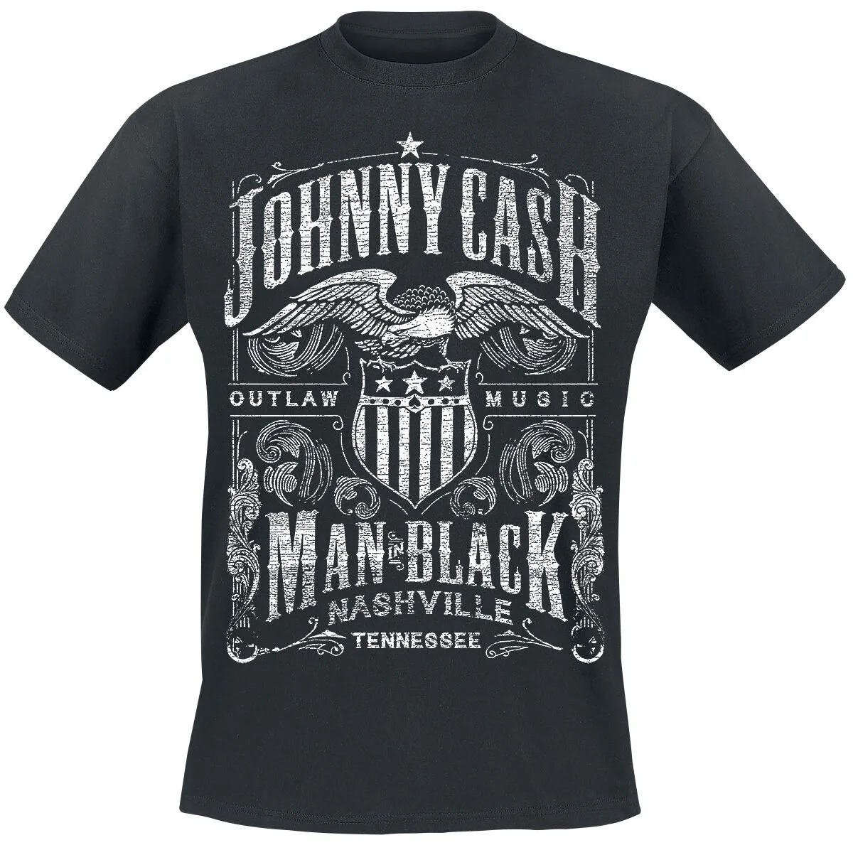 Johnny Cash Black Rock Legend Graphic T-Shirt, Unisex, Retro Band Heavy Metal Rock Street Hip Hop Art Lover Trendy T-Shirt