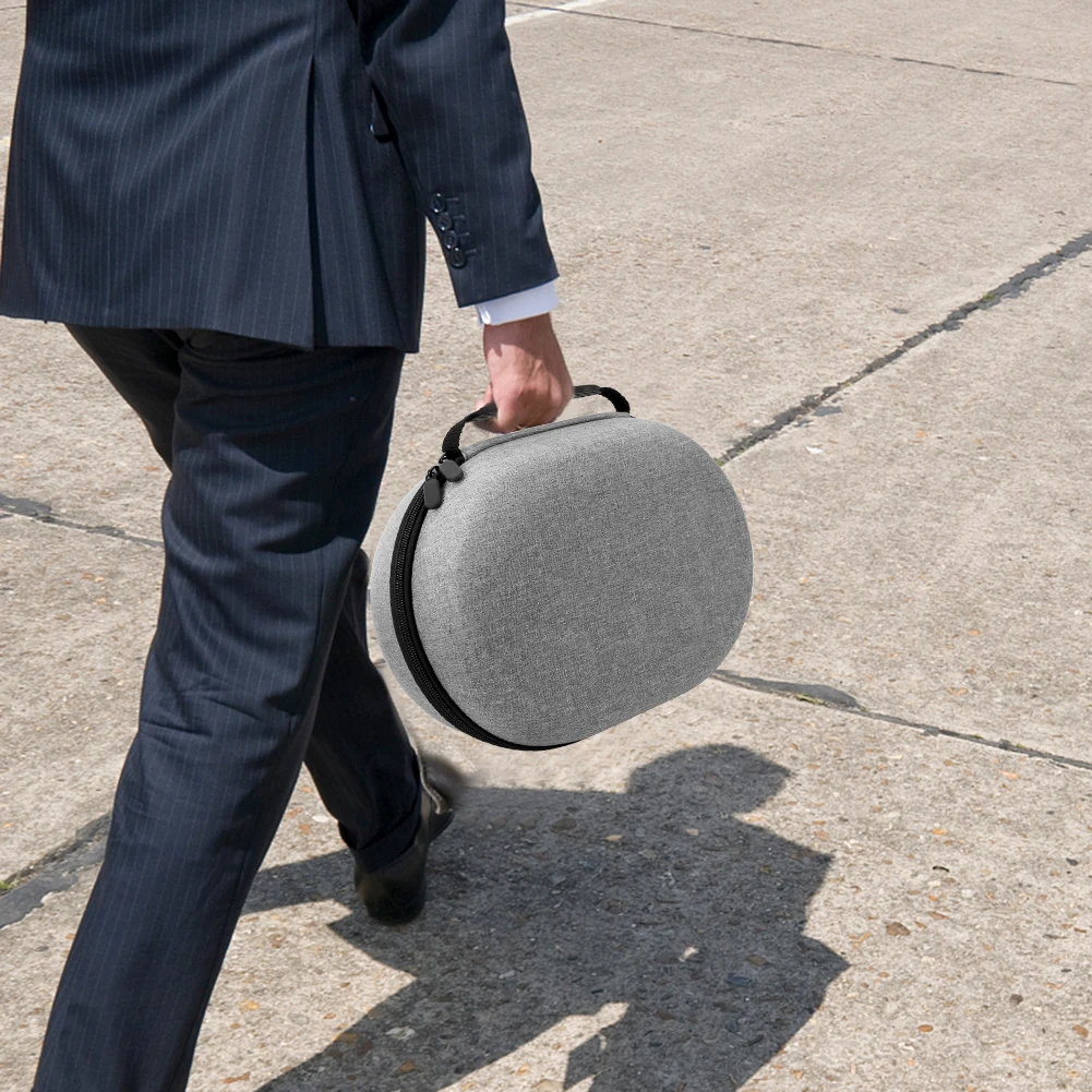 Portable Storage Bag Shockproof Travel Storage Bag Anti-Scratch Organizer Bag Partition with Mesh Bag for Meta Quest 3 Headset