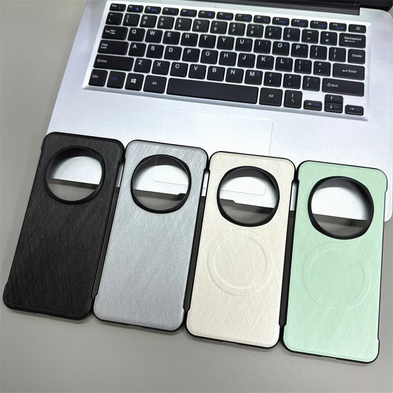 Luxury Ultra Slim Frameless Line Texture Magnetic Phone Case with Matte Finish