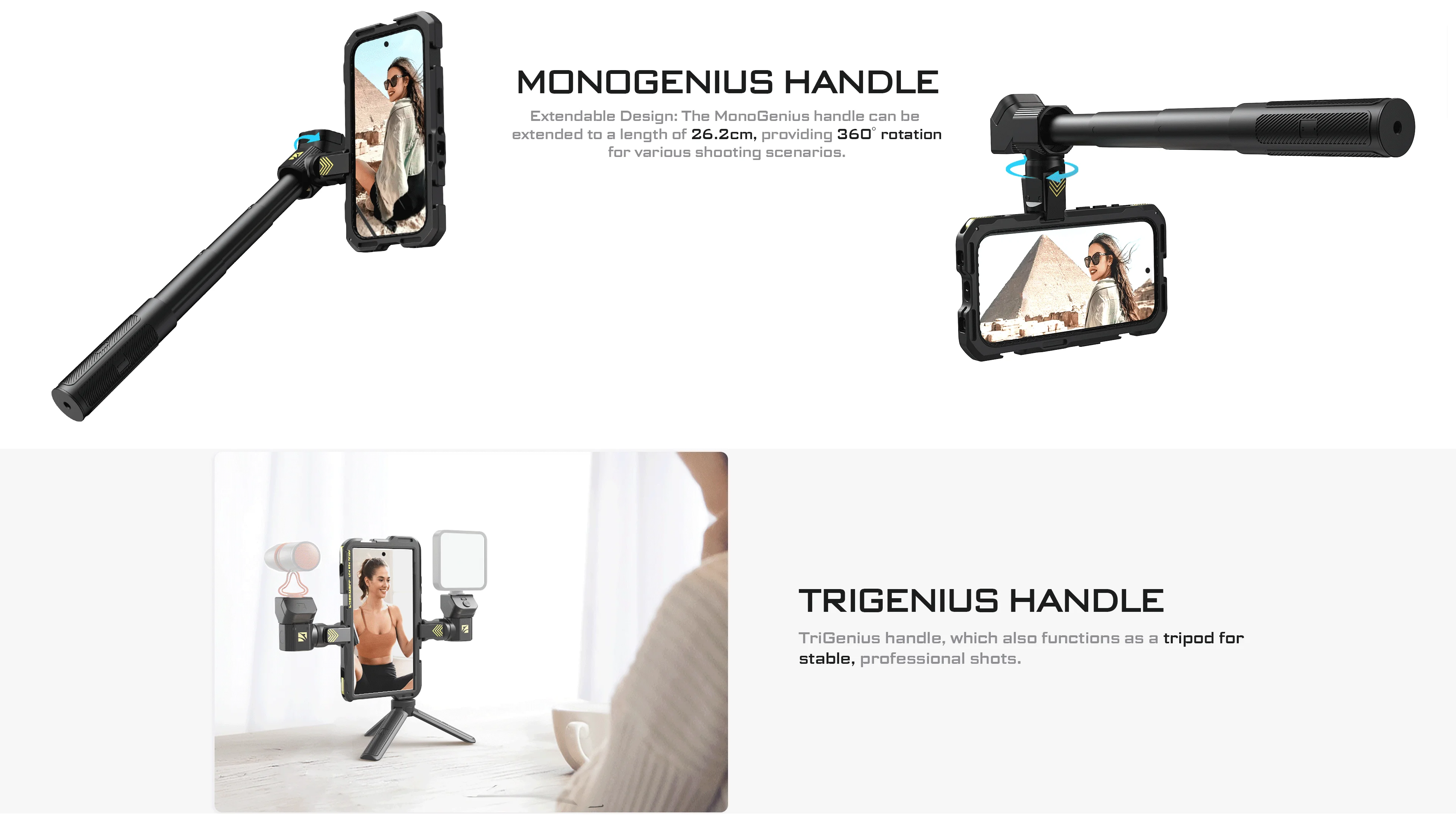 Freewell Multifunction Phone Protection Rig Cage Tripod and Monopod for Samsung