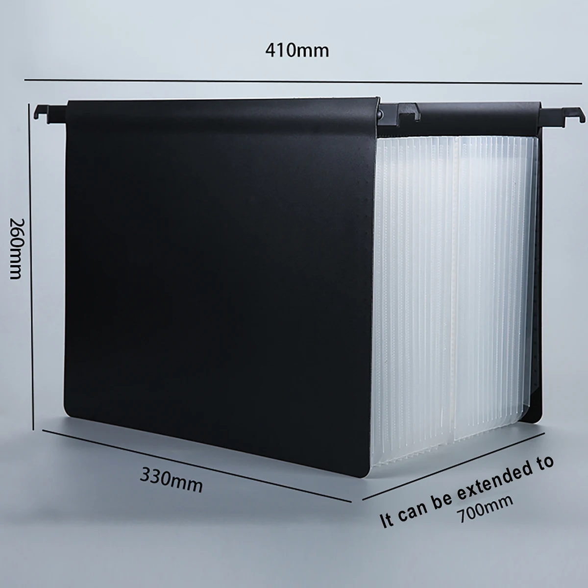 A4 Hanging Plastic Expanding File Folder With Dividers