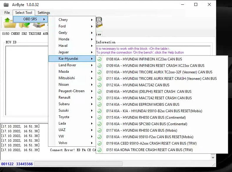 Airbag SRS Crash Daten Reset Tool AirByte 1.0.0.32 Software ECU Programmierer für Können Bus CRASH Klar Unterstützung Jede OBD2 J2534 werkzeug – Detail 4