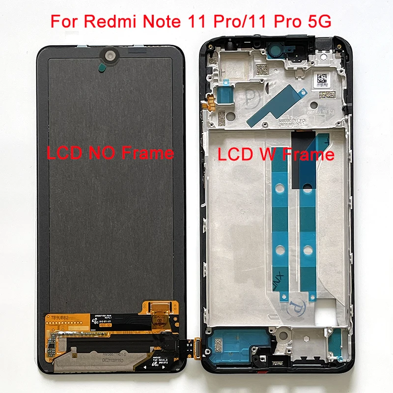 Nappe LCD D'origine Xiaomi Redmi Note 11 PRO 5G (2201116SG) - Câble Flexible Noir