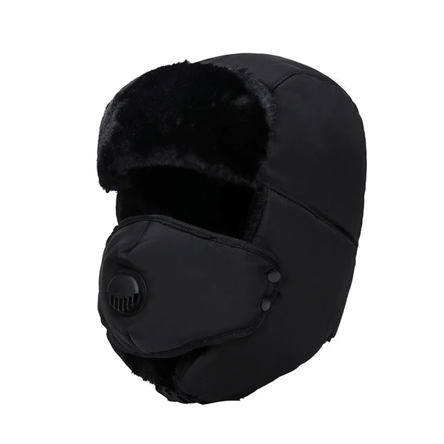 Outdoor Windproof Earflaps Warm Hat Winter Men Women Bomber Hat Russian Trapper Thermal Hat Snow Ski Hat Cap Cotton Lei Feng Cap 1