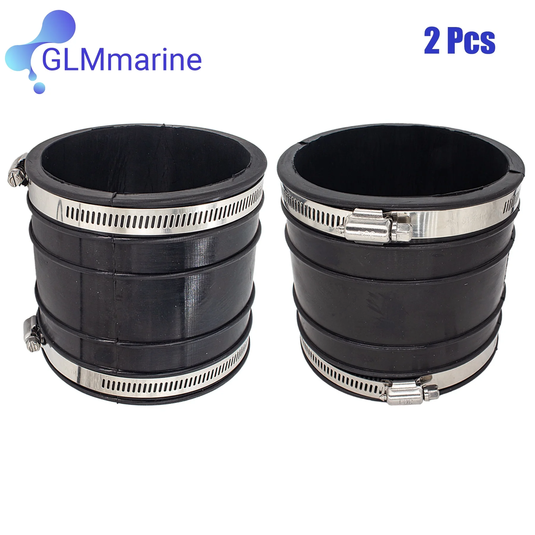 XRmarine 2 Stks 44348T Boot Bovenste Uitlaat Buizen 4 Balg 32-44348001
