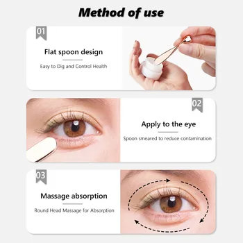 Eye Cream Massager Applicator for Facial Massage Mini Sticks Wrinkle Metal Skin Care Massage Tool Eye Massage Reduces Puffiness - Thumbnail 6