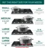 Oven - 12.6  Pot ForCookware, Bread Baking & More - Roaster Pan with Silicone C 2