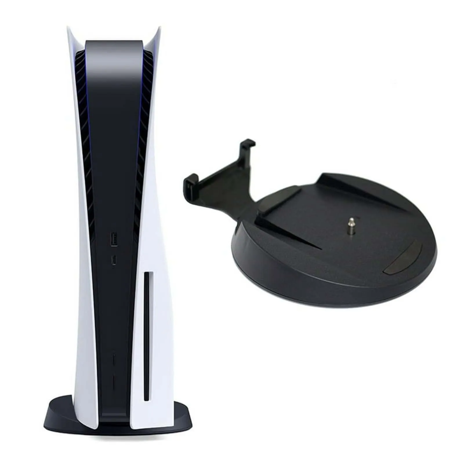 

New Vertical Stand Holder 2 In 1 Game Console Dock Mount Bracket Base Support With Fixing Screw For Ps5 Game Console Accessories