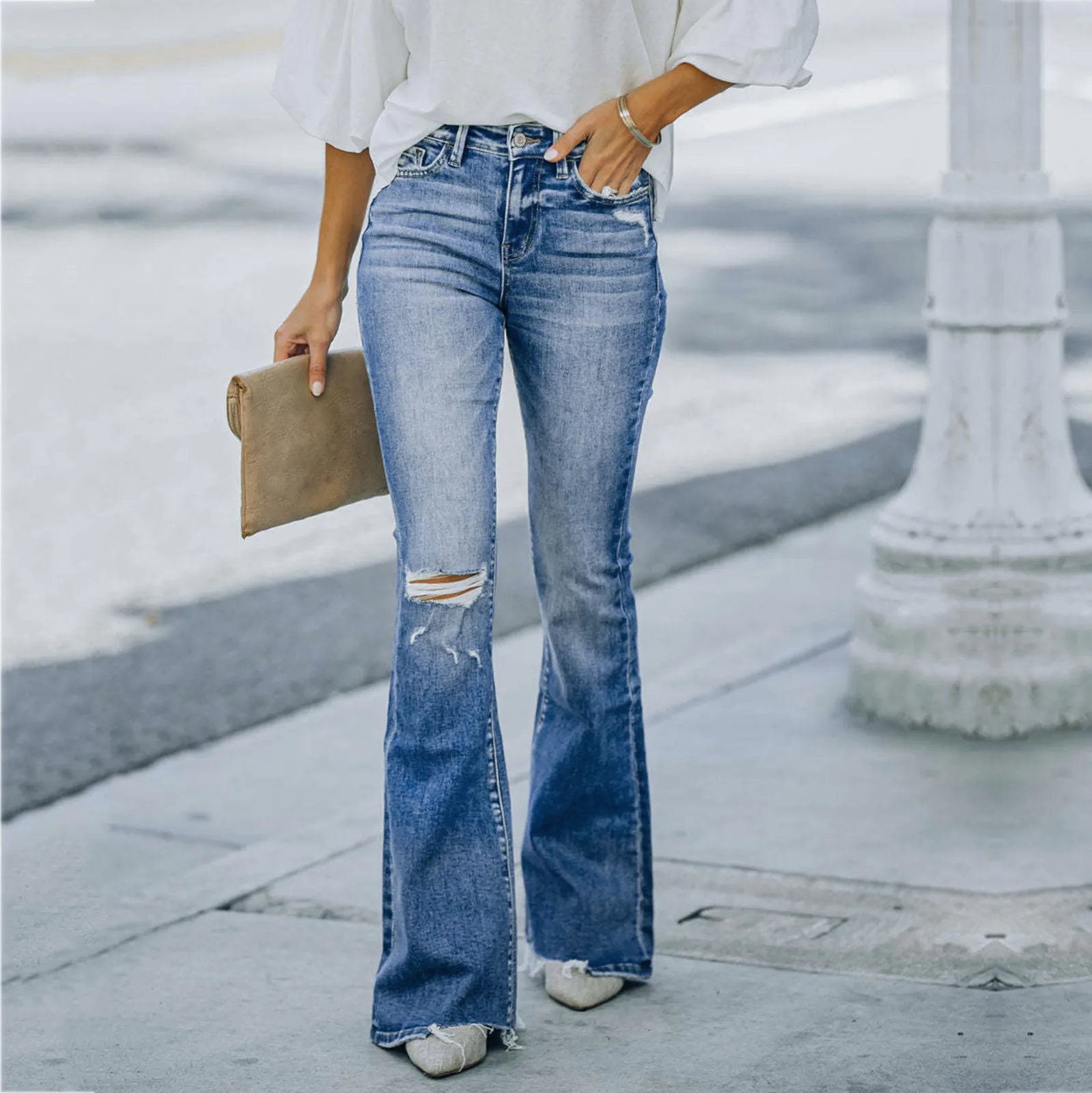 Streetwear Baggy Jeans Women Bottom Green Loose Straight | Grailed