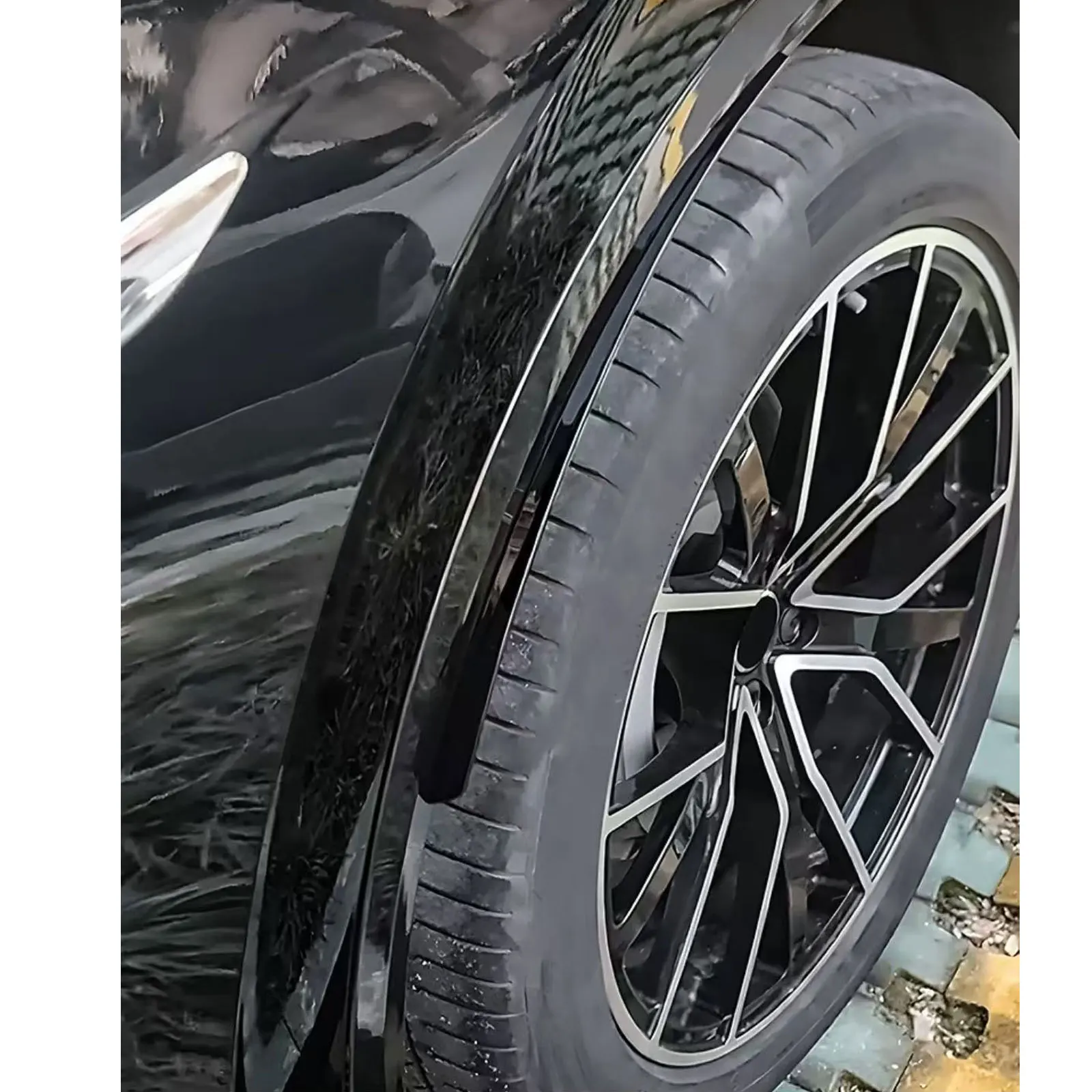 Tesla Model Y 2020 2021 2022 2023 전면 + 후면 머드 플랩 스플래시 가드 용 자동차 바퀴 눈썹 펜더 머드 가드