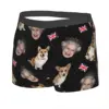 Queen Elizabeth And Corgis Pattern Boxer Shorts For Homme 3D Printed Male Underwear Panties Briefs Breathbale Underpants 2