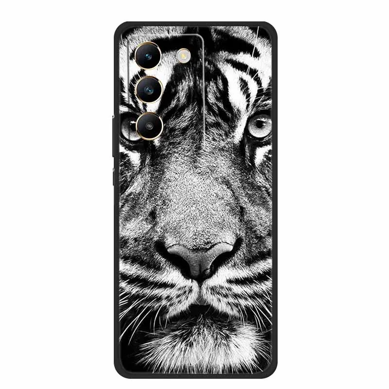 Black Silicone Soft Phone Case - Durable and Stylish Back Cover  Bag