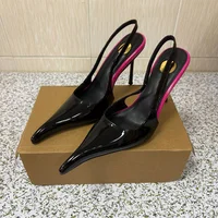 European American Women High Heeled Shoes Woman's Strange Heels Stiletto Summer Sandals Sexy Ladies Shallow Wedding Dance Pumps - Image 5