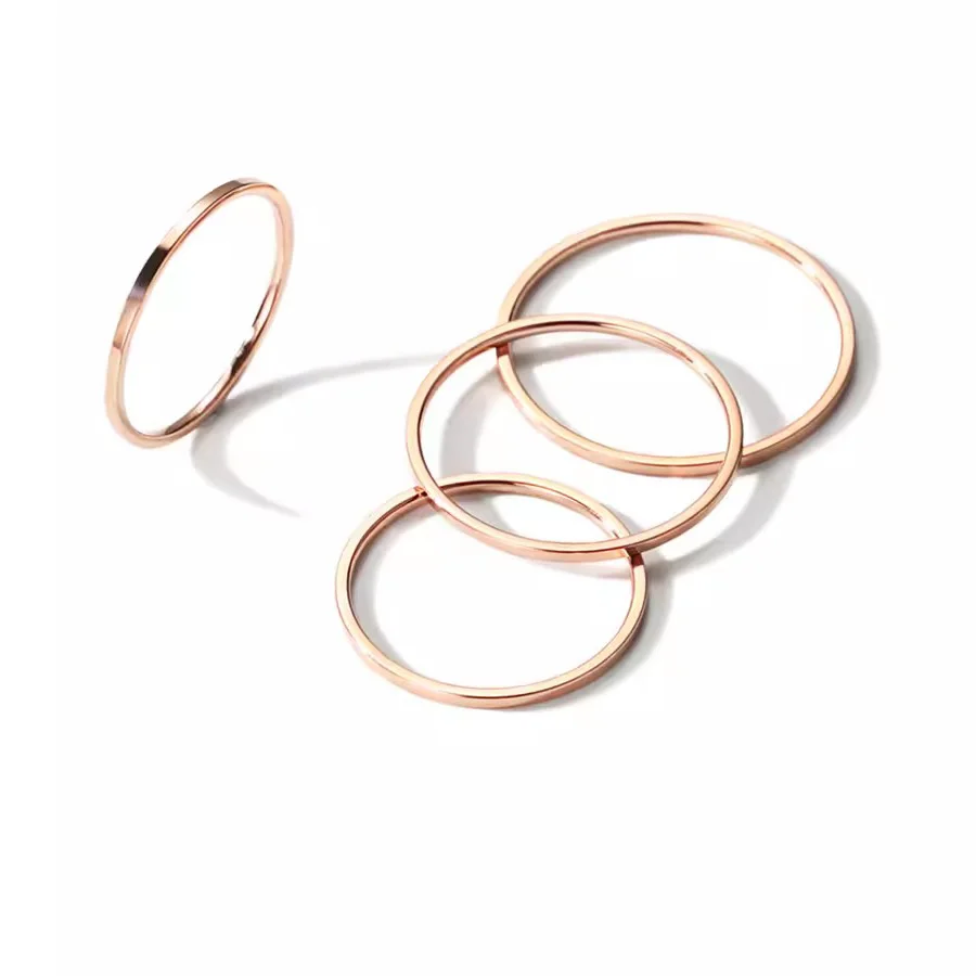 Stainless Steel Ring 1mm for Men Women fashion rings fashion ring stainless steel rings finger rings metal rings