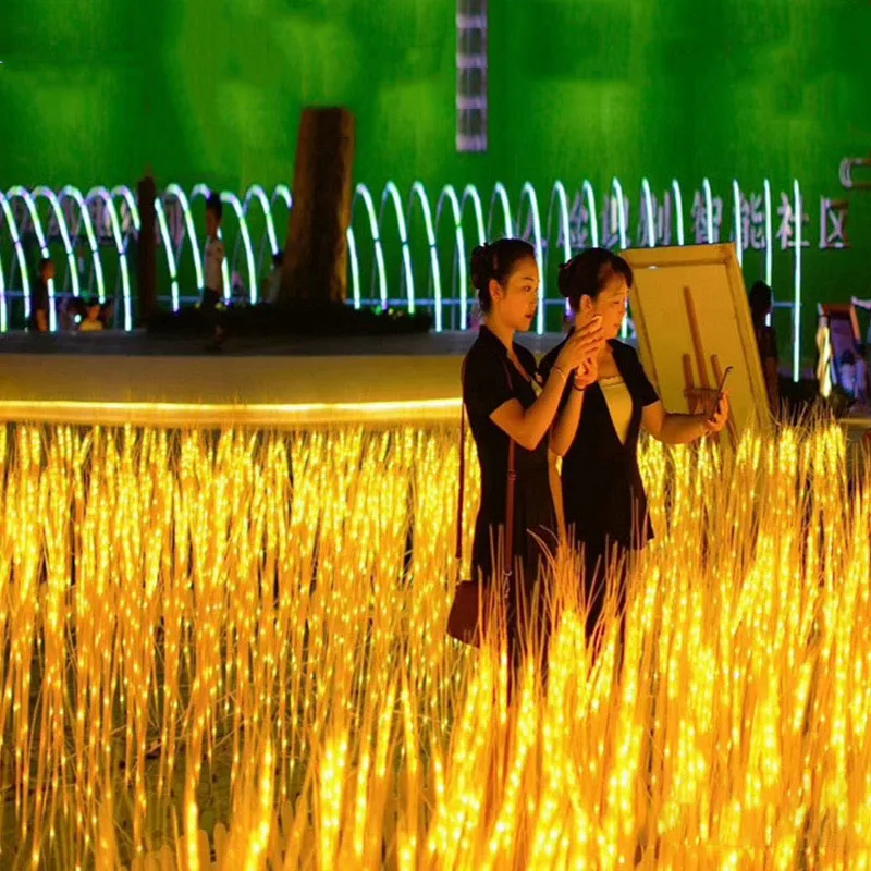 

LED Wheat Ear Lamp Reed Lamp Outdoor Waterproof Garden Decoration Park Square Landscape Rice Plug Lamp