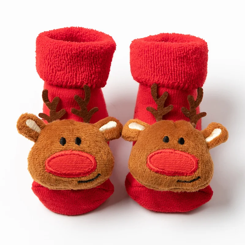 Christmas Baby Socks Baby Boys Girls Spring Autumn Winter Anti Slip Socks Infant Newborn Soft Cotton Floor Sock Cartoon Shoes cotton socks cartoon socks children socks