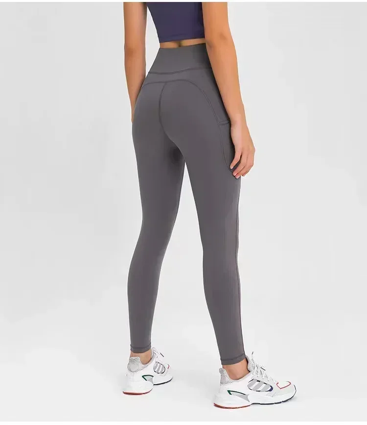 Lemon-Leggings deportivos de cintura alta para mujer, pantalones de Yoga con bolsillos laterales, estiramiento de cadera, adelgazamiento, Fitness, entrenamiento, 25