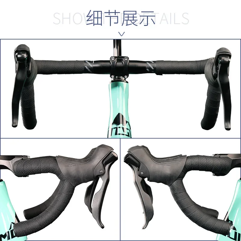 Bicycle Bar Tape EVA Camouflage Series Comfort Road Bike Handlebar Tape Leather Bike Bar with End Plugs-2 Rolls